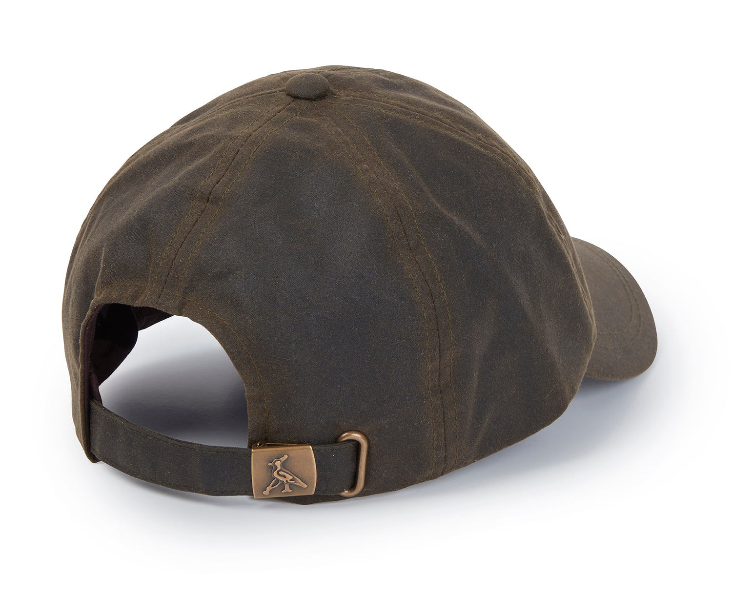 Hoggs Of Fife Waxed Baseball Cap - Olive Green One Size, Tartan Lining, Water-Resistant Leather Strap