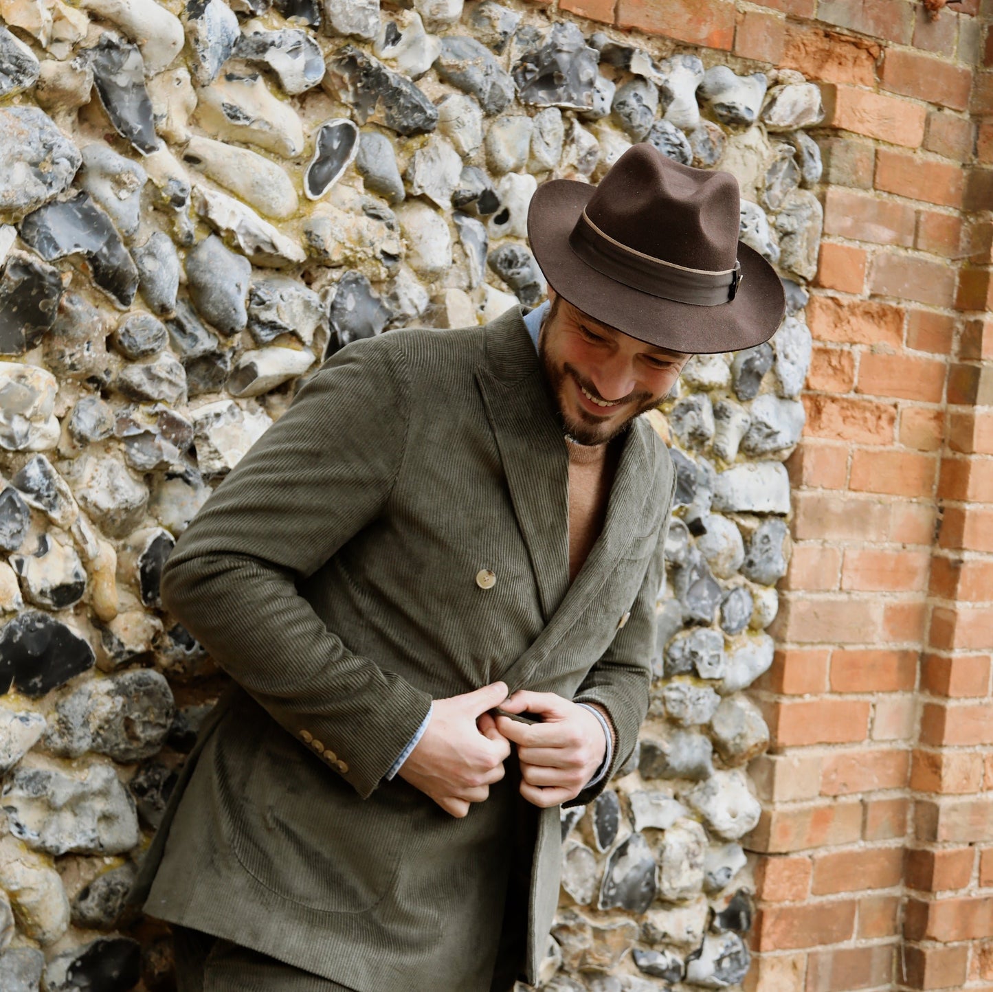 Hicks & Brown The Wingfield Trilby in Dark Brown