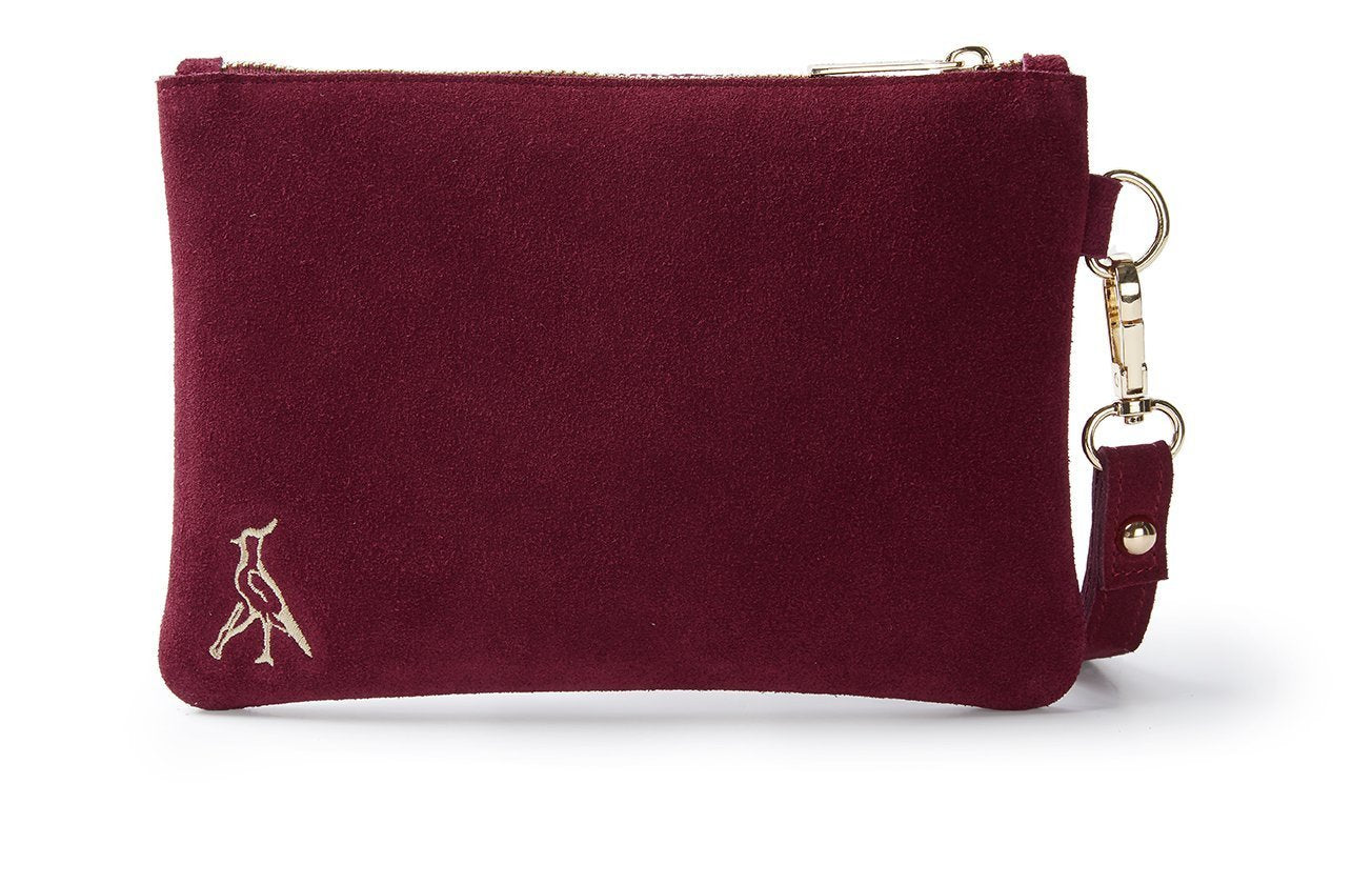 Hicks & Brown Clutch Bag The Chelsworth Clutch Bag in Maroon