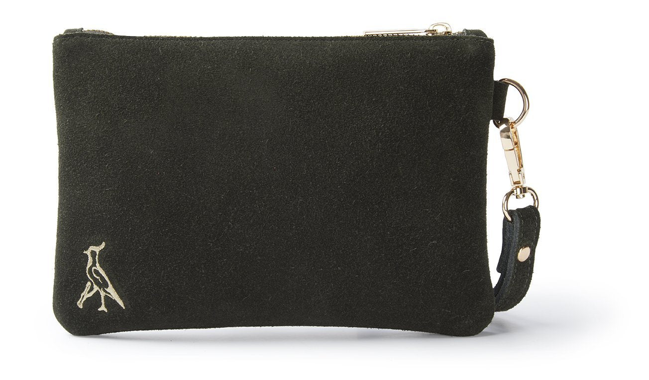 Hicks & Brown Clutch Bag The Chelsworth Clutch Bag in Olive Green