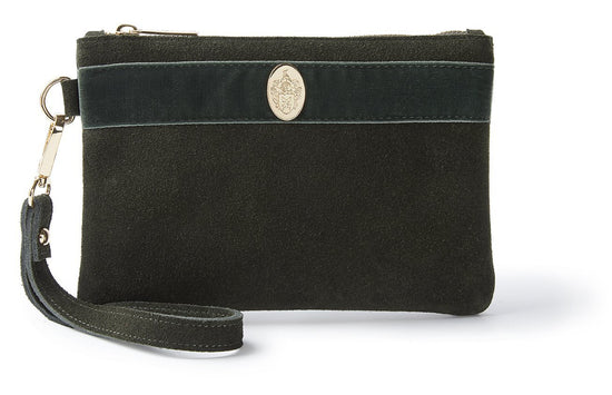 Hicks & Brown Clutch Bag The Chelsworth Clutch Bag in Olive Green