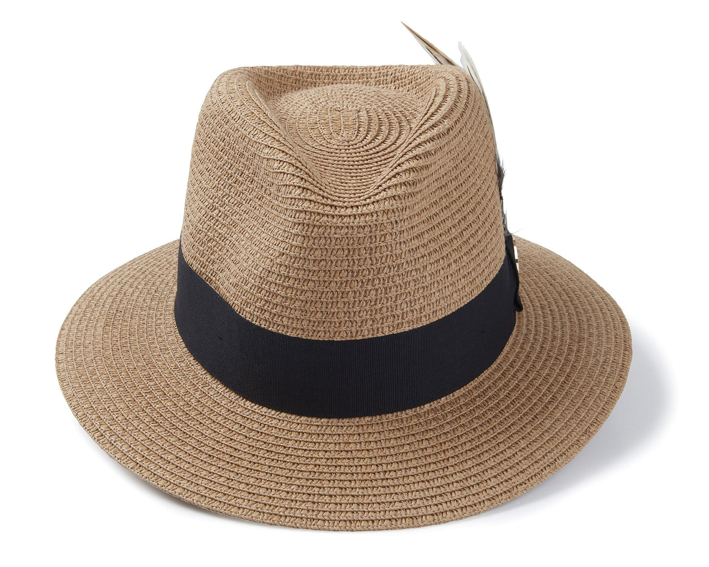 Load image into Gallery viewer, Hicks &amp;amp; Brown Fedora The Aldeburgh Fedora in Natural (Black Ribbon)

