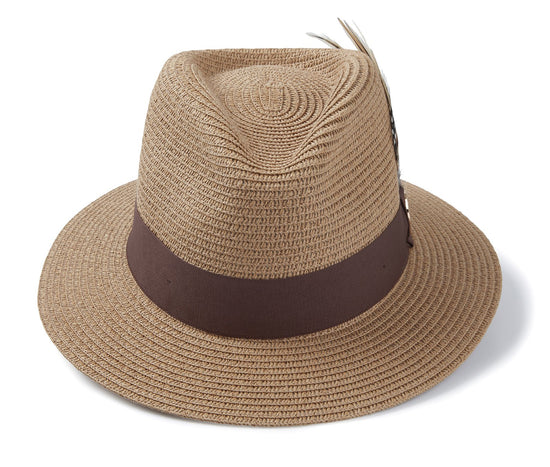 Hicks & Brown Fedora The Aldeburgh Fedora in Natural (Brown Ribbon)