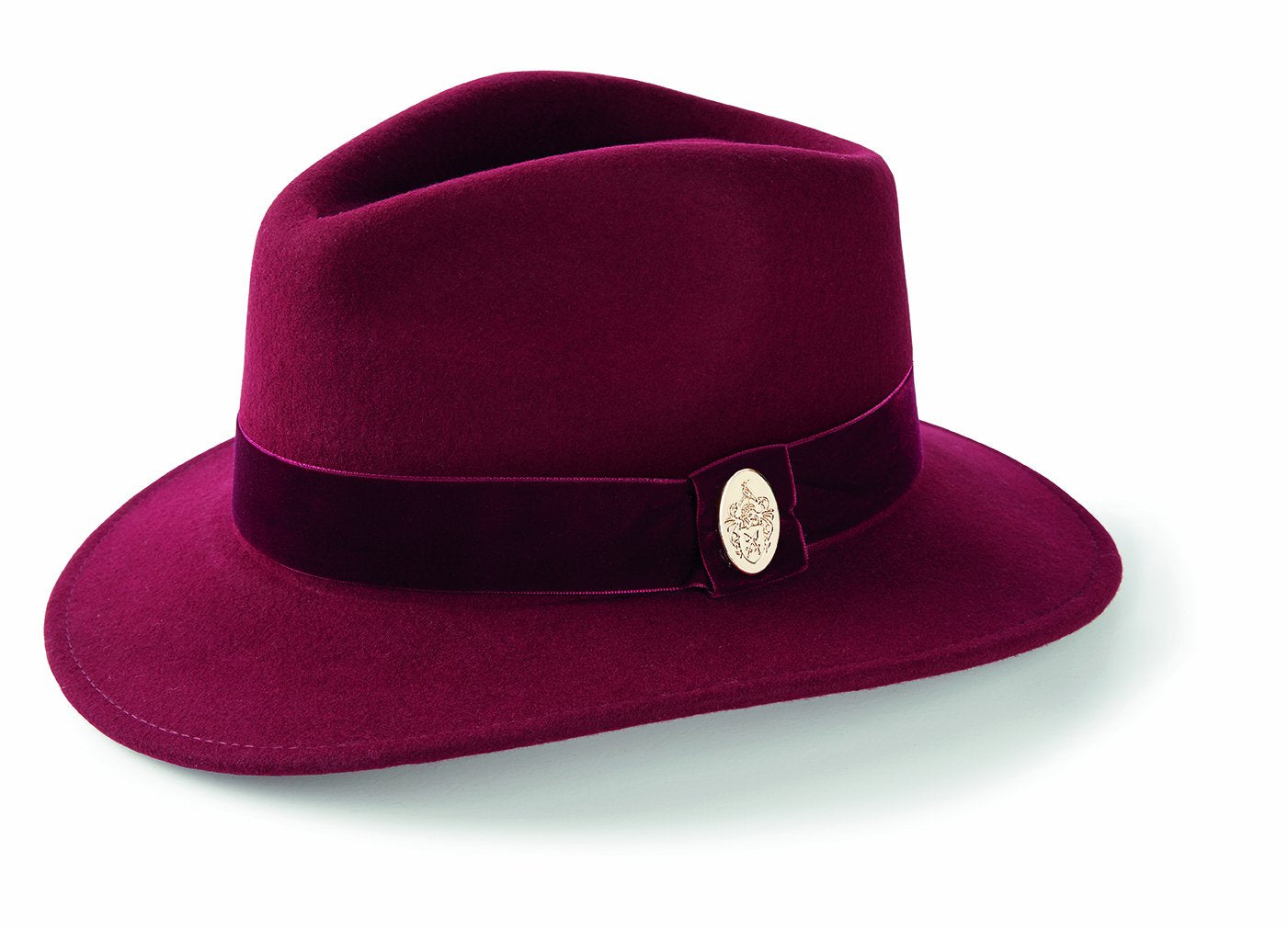 Hicks & Brown Fedora The Chelsworth Fedora in Maroon