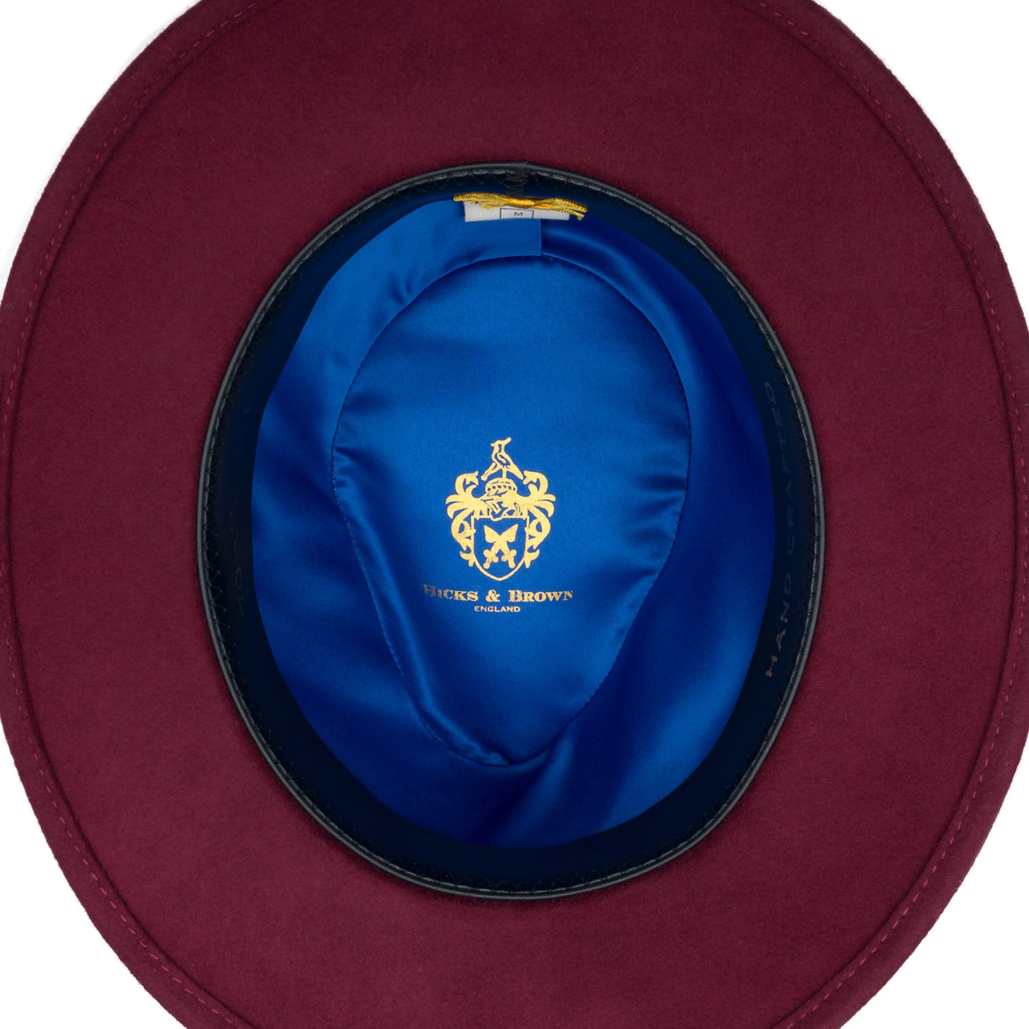 Hicks & Brown Fedora The Chelsworth Fedora in Maroon
