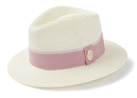 Hicks & Brown Fedora The Orford Fedora (Dusky Pink Ribbon)