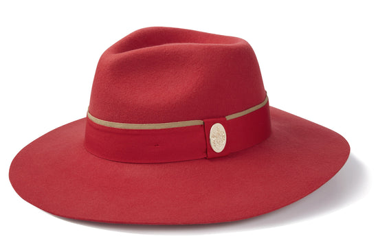 Hicks & Brown Fedora The Oxley Fedora in Berry