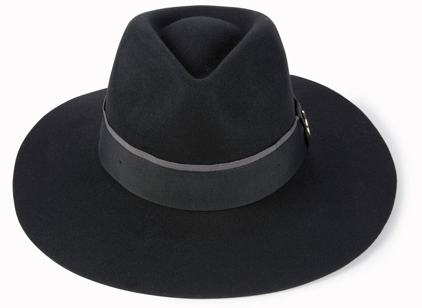 Load image into Gallery viewer, Hicks &amp;amp; Brown Fedora The Oxley Fedora in Black
