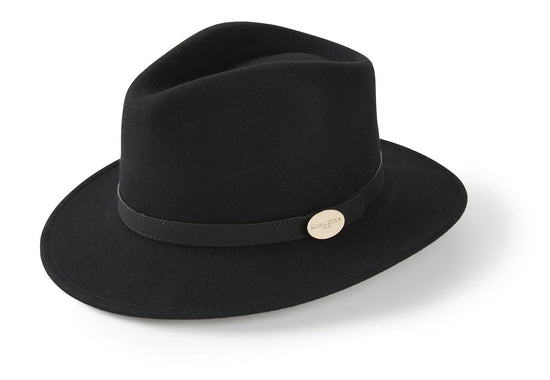 The Suffolk Fedora in Black (No Feather)