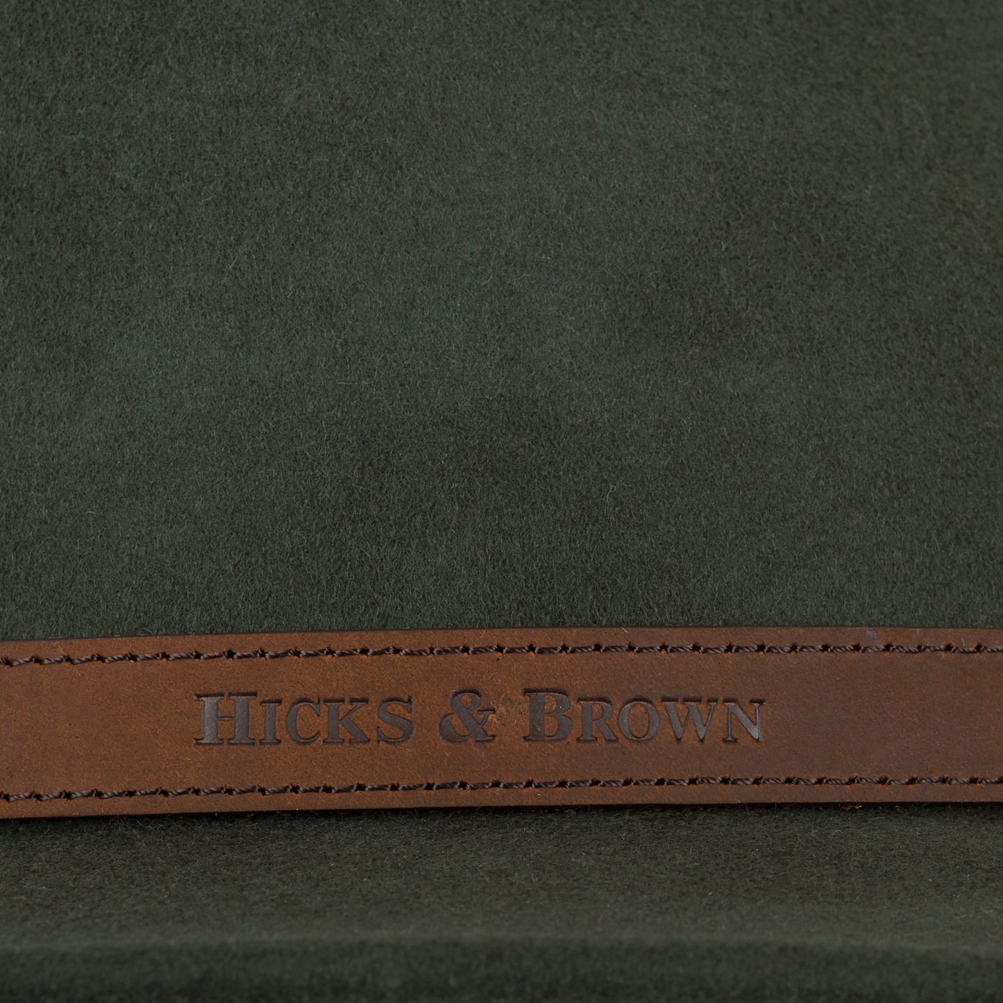 Hicks & Brown Fedora The Suffolk Fedora in Olive Green (Classic Feather)