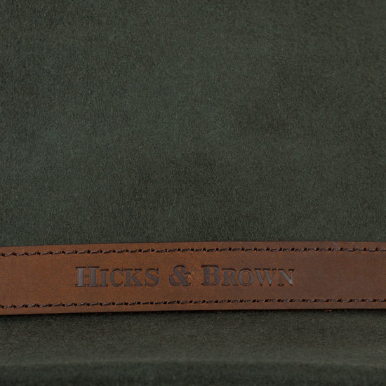 Hicks & Brown Fedora The Suffolk Fedora in Olive Green (Classic Feather)