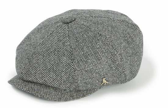 Load image into Gallery viewer, Hicks &amp;amp; Brown The Felsham Baker Boy Cap in Charcoal
