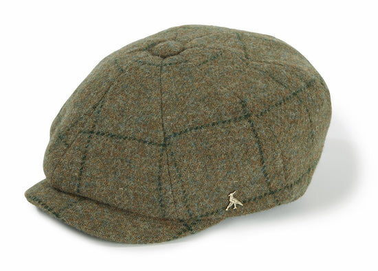 Hicks & Brown The Felsham Baker Boy Cap in Green