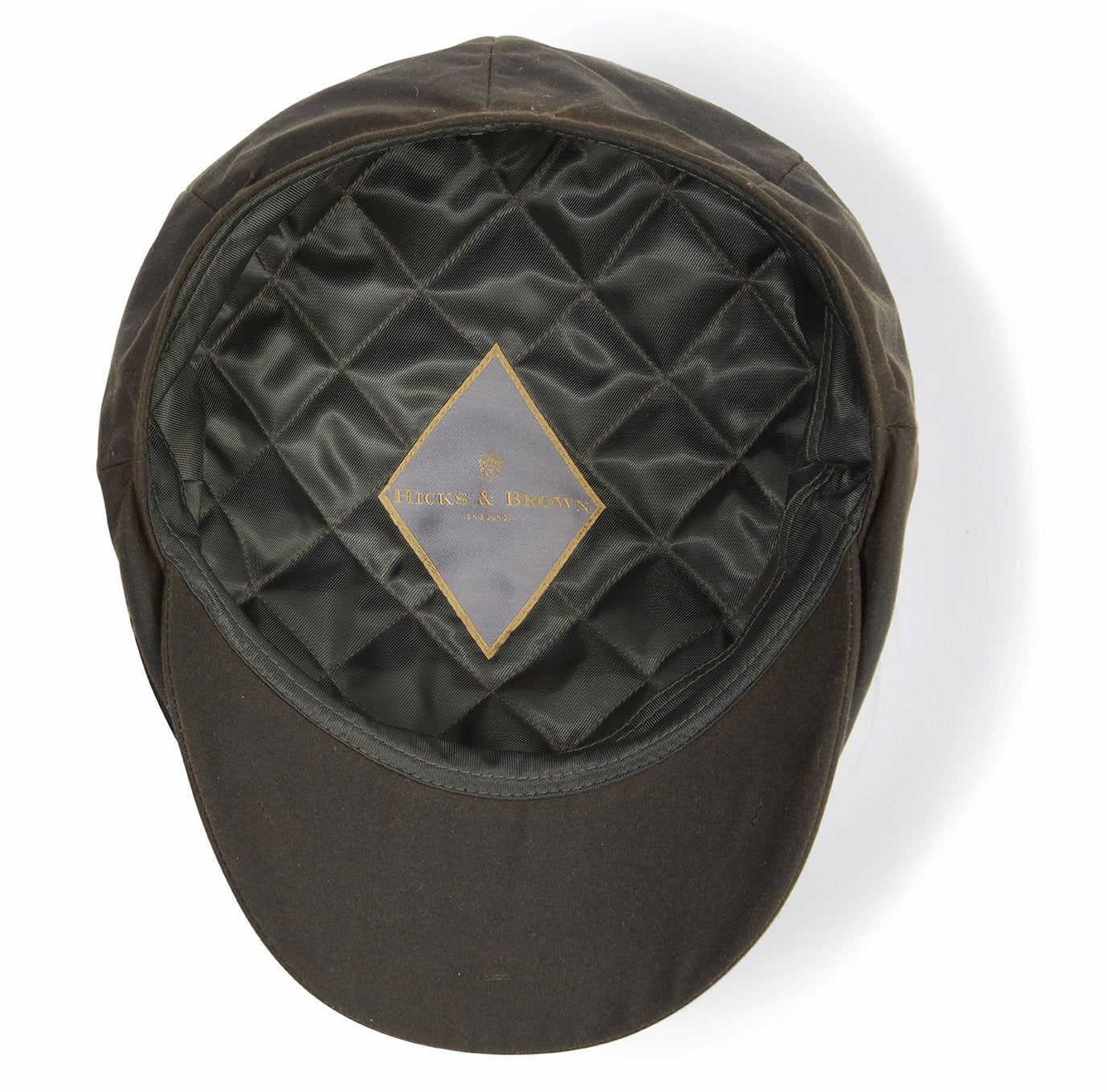 Load image into Gallery viewer, Hicks &amp;amp; Brown The Hengrave Wax Baker Boy Cap in Olive
