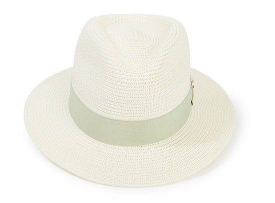 Hicks & Brown The Orford Fedora (Sage Green Ribbon)