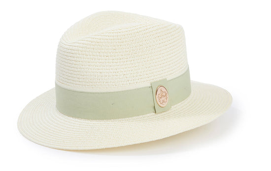 Hicks & Brown The Orford Fedora (Sage Green Ribbon)