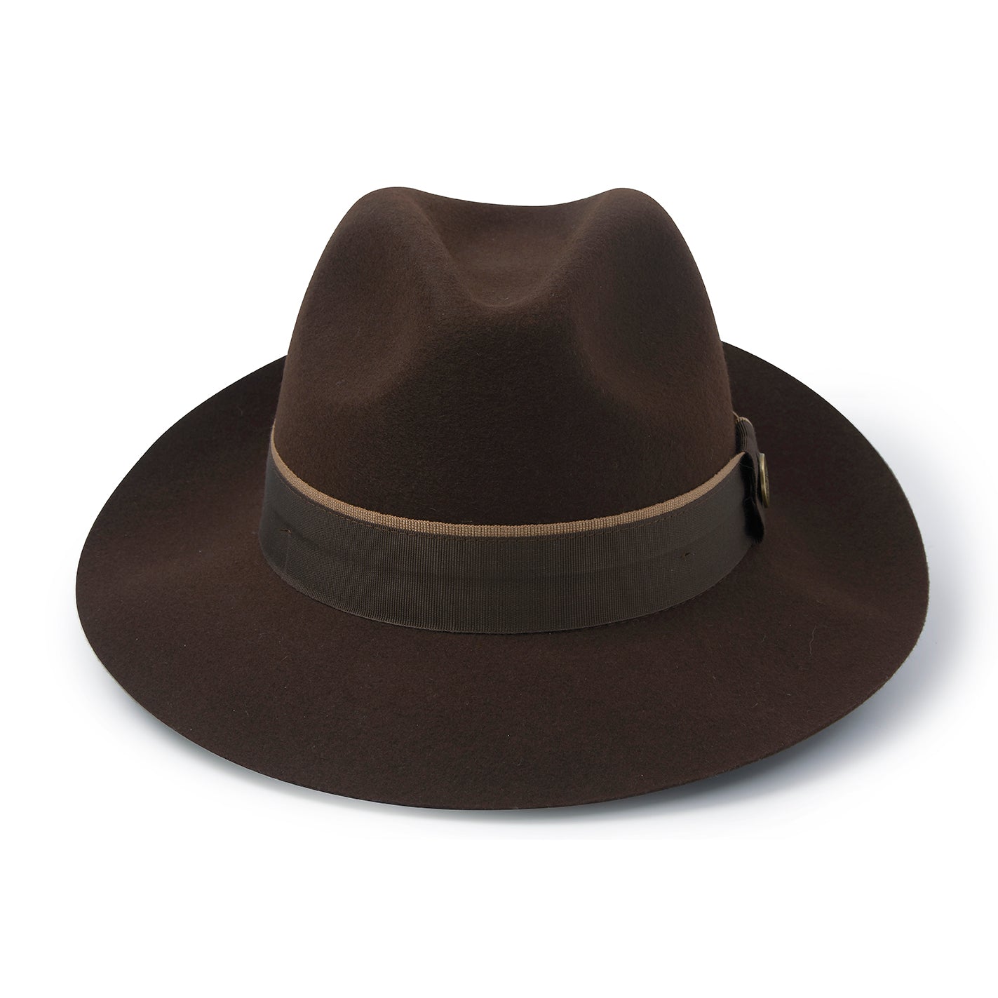 Load image into Gallery viewer, Hicks &amp;amp; Brown The Wingfield Trilby in Dark Brown
